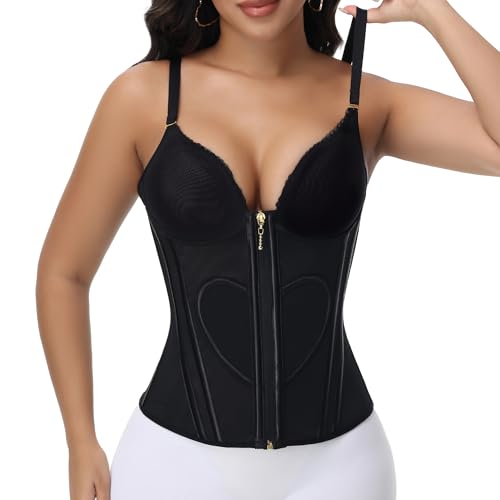 Corset gainant pour femme entraînement gainage ventre plat et soutien-gorge intégré