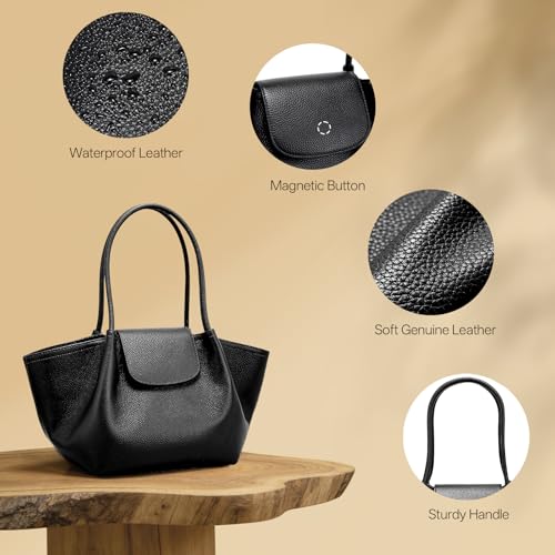 Bolso Tote de Cuero para Mujer Hedexe Grande y Espacioso miniatura 6