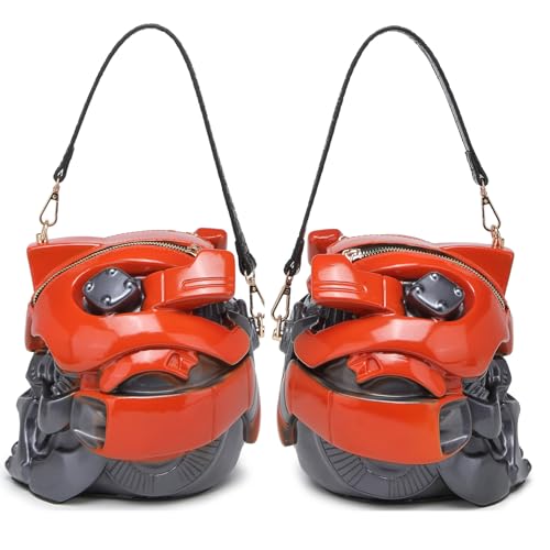 Image of Men PVC Unique Novelty Weird Shape Handbag Purse Detachable Strap Crossbody Shoulder Bag for Women