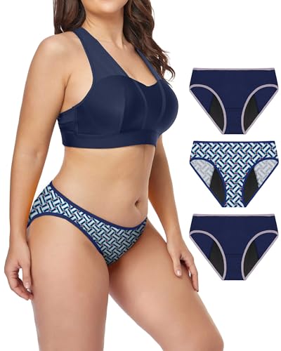 Image of Neione Period Underwear for Women & Teens, High-Cut Cheeky Bikini Panties