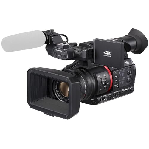 Image of Panasonic AG-CX350 4K Camcorder + 2PC 64 GB Memory + Handle Unit + Extra Battery + LED Light + Filters + Tripod + More (27pc Bundle)