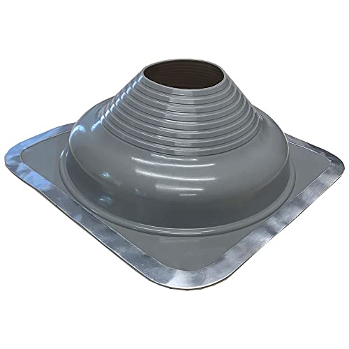 Chimsoc HT Rubber Pipe Flashing - Grey High Temperature Silicone - Suits 160-300mm Diameter Pipes