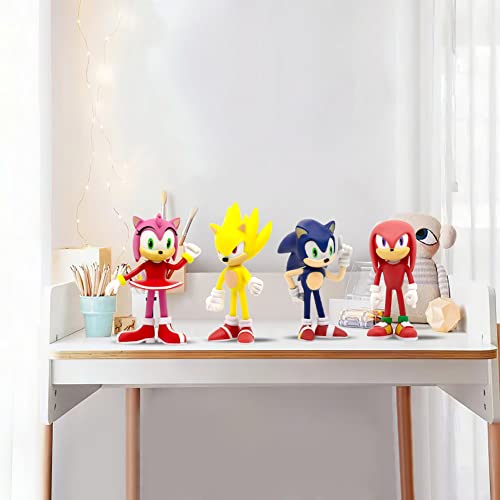 Feluxcy Toys Action Figures Cake Toppers, The Great Gift With 3.14'' Height, Decorations Collection Playset (6Pcs) #TOP4