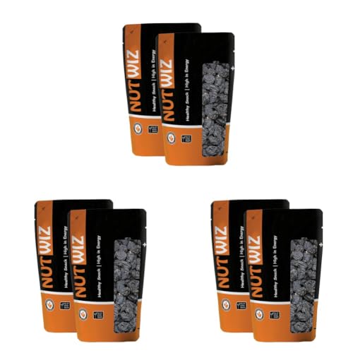 Image of Nutwiz Dried Fruits Nuts And Seeds (Black Raisins /Kail Kishmish, 500 Gm (2X250G)) (Pack of 3)