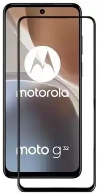 Image of DD SON Tempered Glass Screen Protector Compatible For Motorola Moto G32(11D) Smartphone With Edge To Edge Coverage And Easy Installation Kit,Black