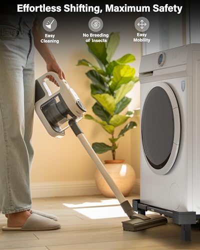Image of FEDUS Dishwasher Stand Trolley Without Wheels, Refrigerator Stand, Single Double Door Adjustable Metal Stand Compatible for Bosch, Samsung, Haier, LG, IFB, Midea, Haier, Godrej, Faber