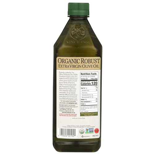 image for Pompeian USDA Organic Robust Extra Virgin Olive Oil, Contains Polyphen