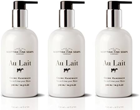 3x Au Lait CREME HANDWASH Hotel Guest B&B House Gym Bathroom 300ml High Quality