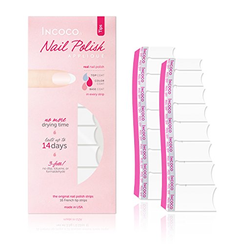 Incoco Nail Polish Strips, French Manicure, White Cloud (TIPS ONLY)