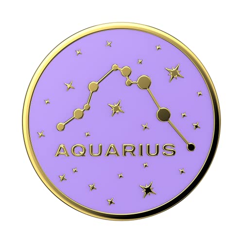 PopSockets Telefongriff mit expandierendem Stände - Emaille Aquarius – Ansicht 5