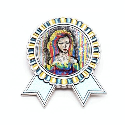 Badge Fade Away en métal M pour personnaliser un vêtement triste