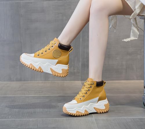 Women's Casual Breathable Platform Sneakers Y2K Comfort Walking Shoes for College Girl Campus 5