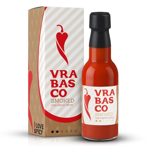 Vrabasco Smoked 100 ml – Salsa Piccante Fermentata e Affumicata – 80% Peperoncino – Artigianale dalla Croazia – Per Foodies e Amanti dei Sapori Affumicati