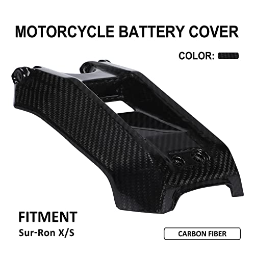 Funparts Sur Ron Battery Cover,Carbon Fiber Motorcycle EBike Battery