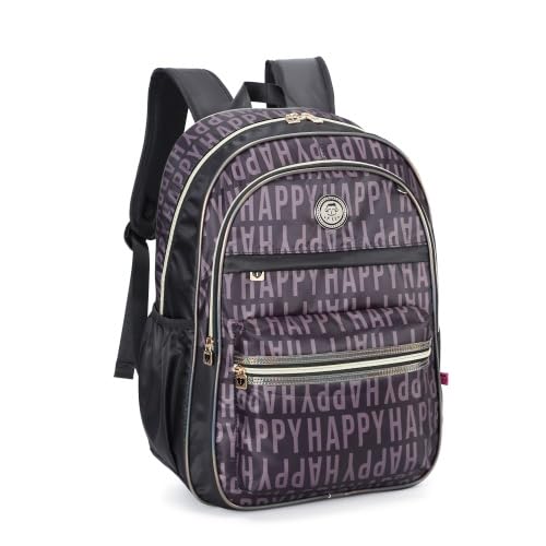 Mochila Escolar De Costas Juvenil Feminina Love Kika KK24M18 (Preto)
