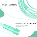 Adult Soft Nasal Oxygen Cannula Kit(10 Pack) - 7-ft Nasal Tubing for Oxygen, Included 5PCS Nasal Cannula Oxygen Tubing & 5PCS Tubing Connectors, Standard Connector - Image 2