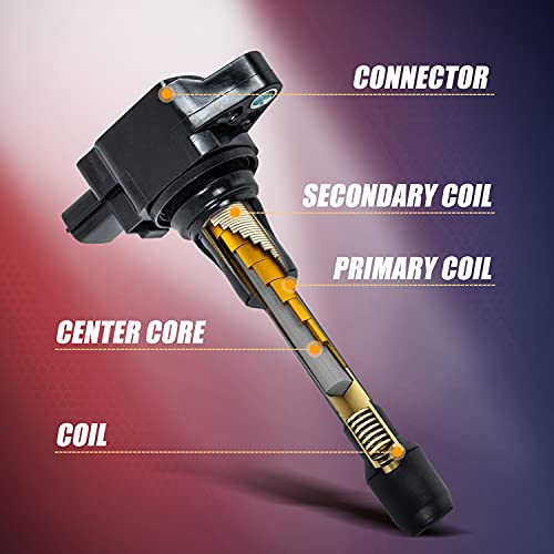 Ransoto Uf549 Ignition Coil Pack & 9029 Spark Plug Compatible With Nissan Altima Cube Rogue Sentra Versa Nv200 1.6L 1.8L 2.0L 2.5L L4 Set Of 4 #TOP2