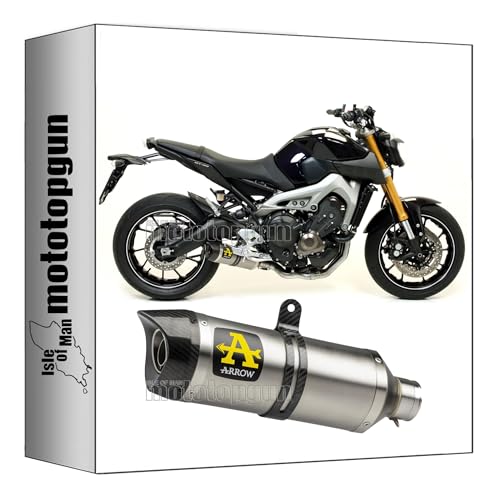 Escape Arrow Thunder aluminio y carbono para moto Yamaha MT09 2013 a 2020 Mototopgun 71812AK