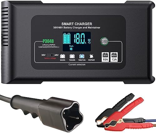 Amazon.com: Dght Golf Cart Charger, 36V 18 Amp /48V13 Amp Lead-Acid ...