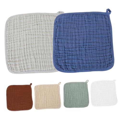 HONITANO 6 Piezas Paquete Toallitas Muselina Absorbentes para Bebés Paños de Algodón Suave Toallas Multiuso para Eructos Baberos y Sudor Bordes Reforzados para Recién Nacidos