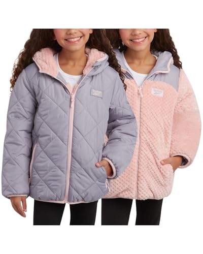 Reebok Mädchen Wendejacke Pufferjacke Steppmantel Wintermantel...