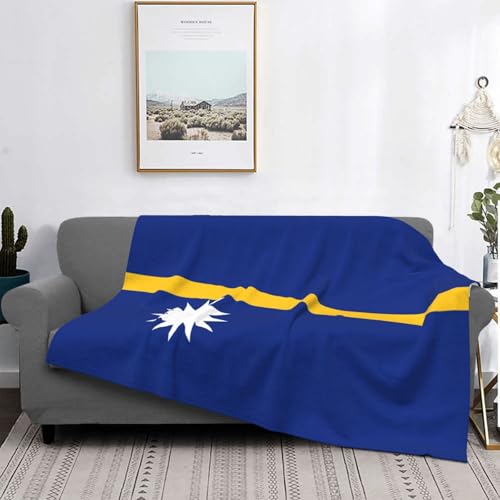 Couverture de lit microfibre avec drapeau de Nauru légère et douce - 5