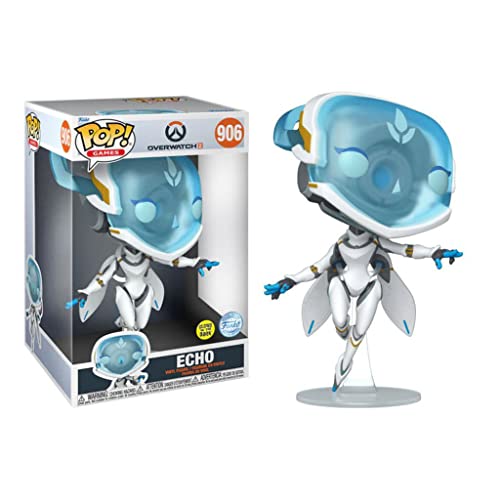 Funko Pop! Jumbo: Overwatch 2- Echo - Brilla En La Oscuridad - Figura De Vinilo Coleccionable - Idea De Regalo- Mercancia Oficial - Juguetes Para Niños Y Adultos - Video Games Fans