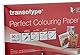 transotype Perfect Colouring Paper, Markerpapier DIN A4, 250 g/qm, 50 Blatt, für Farbverläufe, Manga-Zeichnungen, Card-Making und Scrapbooking, geeignet für Laserdrucker