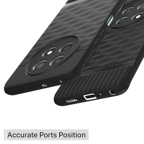 Image of Outlouders Bumper Case for Realme Narzo 70x 5G / N65 / Realme 13 /12 / 12X 5G / C65 | Full Camera Protection | TPU Soft Flexible Shockproof Back Cover (Black)