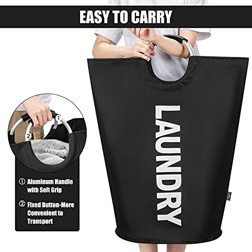 Corbeille à linge grande capacité 125L pliable et facile à ranger - 5