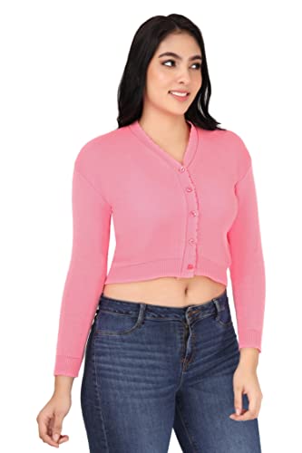 Image of Women Winter Wear V-Neck Full Sleeves Regular Fit Woollen Blouse