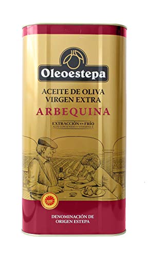 Oleoestepa Arbequina - Aceite de Oliva Virgen Extra 5 L – DOP Estepa – Extracción en Frío – Variedad Arbequina – Frutado con notas de aceituna madura – Ideal para maridaje y mayonesas