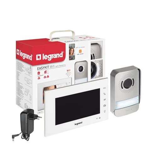 Legrand, Easykit WiFi, Kit de Videoportero Conectado, 2 hilos, Monitor a color de 7