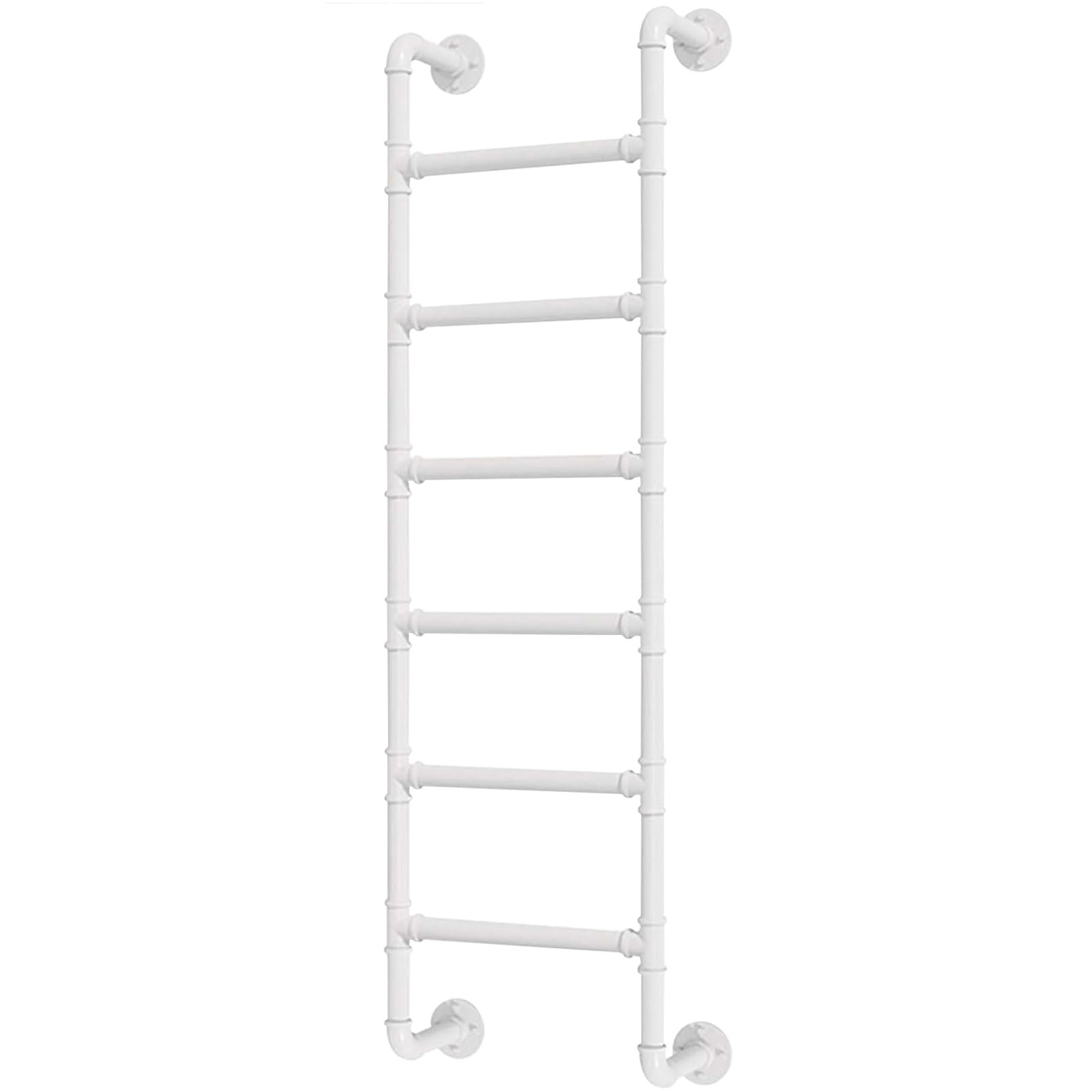 GJMSSMY Emergency Fire Escape Ladder - 87" Wall-Mounted Wrought Iron Bunk Bed Ladder for Safe Climbing & Quick Access to - Ideal for Home Safety & Emergency Situations