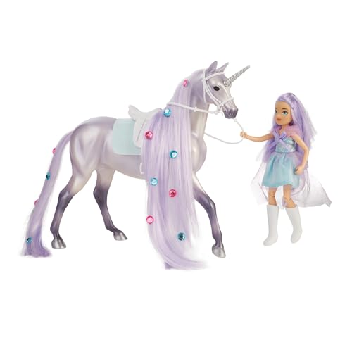 Breyer Horses Freedom Series | Twila & Moonstone - Magical Unicorn and Rider | Model # B-FS-10653