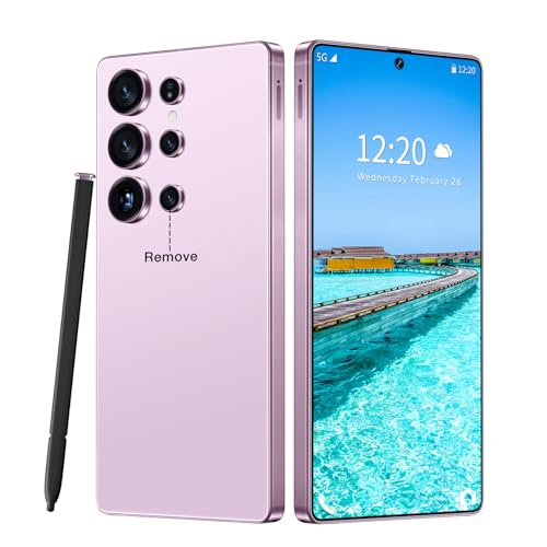 Image of S25 Ultra 5G Unlocked Smartphone,12GB+512GB Fully Cell Phone for Android 14, 6.99 inch Unlocked Cell Phone, 7000mAh, 68MP+108MP Dual Camera /Dual SIM /Fingerprint Lock /Face (Pink)