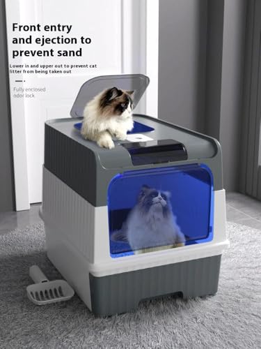 Bac à litière pour chat inodore avec filtration des odeurs Premium Cat vert - 7
