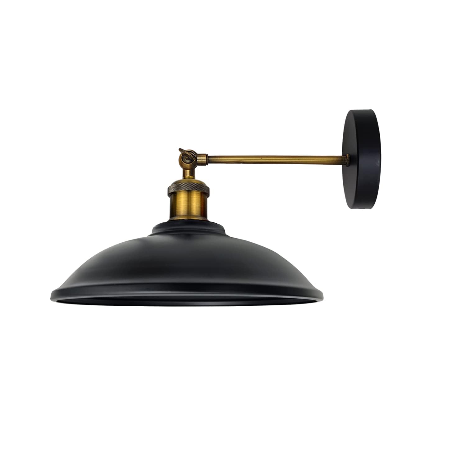 DC VOLTAGE Vintage Wall Sconce Black Antique 240 Degree Adjustable Industrial Wall Light for Restaurants Galleries Aisle Kitchen Room Doorway (Style 2 Black)