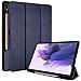 Price comparison product image TECHGEAR Smart Case for Samsung Galaxy Tab S7 FE 12.4" (SM-T730/T736) & Tab S8 Plus 12.4" (SM-X800/X806) PU Leather Slim Smart Case Stand Protective Cover [Auto Wake/Sleep] Soft TPU Holder - Blue