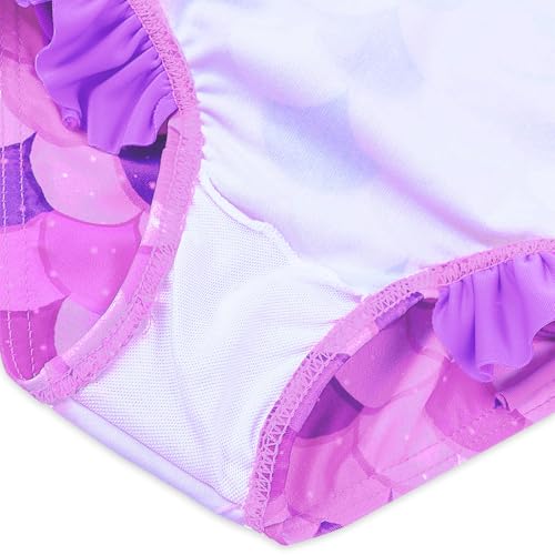 Image of XFGIRLS Baby /Toddler Girls Swimsuit Long Sleeve One-Piece Bathing Suit Rash Guard for Kids UPF 50+ Swimwear