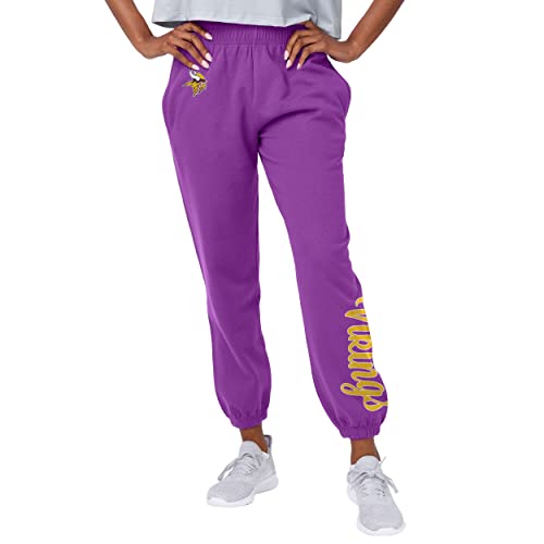 FOCO Minnesota Vikings NFL Womens Script Wordmark Team Color Sweatpants
