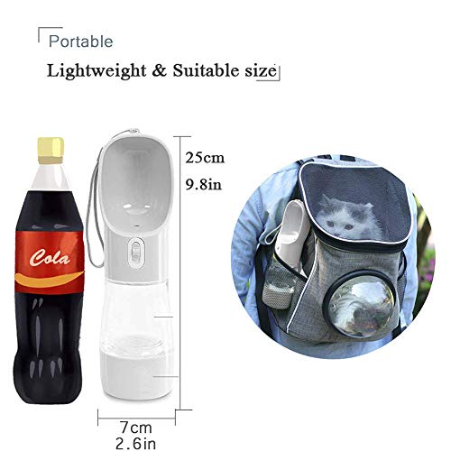 MAOCG Dog Water Bottle for Walking, Multifunctional and Portable Dog Travel Water Dispenser with Food Container… - Image 5