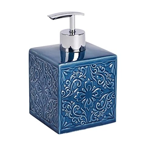 WENKO Cordoba Blue Ceramic Soap Dispenser Cover