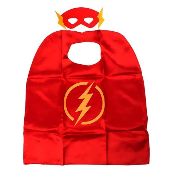 SILAYI BY RENU MEHRA Hosiery Fabric Flash Superhero Cape With Mask For Kids Halloween Cosplay Fancy dress Outfit for Boys and Girls Free Size (B0DFCLNSDS) Amazon Price History, Amazon Price Tracker