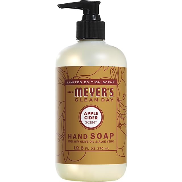 MRS. MEYER'S CLEAN DAY Variety, 1 Mrs. Meyer's Liquid Hand Soap, Acorn Spice, 12.5 OZ, 1 Mrs. Meyer's Liquid Hand Soap Apple Cider, 12.5 OZ, 1 CT
