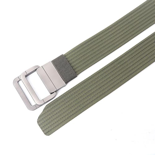 Stretch Tactical Belt for Men Holeless Adjustable Fabric Belts 47" Elastic Nylon Web Ratchet Quick Release Belt4
