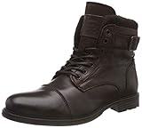  MUSTANG Herren Schnür-Boot Klassische Stiefel, Braun (Dunkelbraun 32), 44 EU