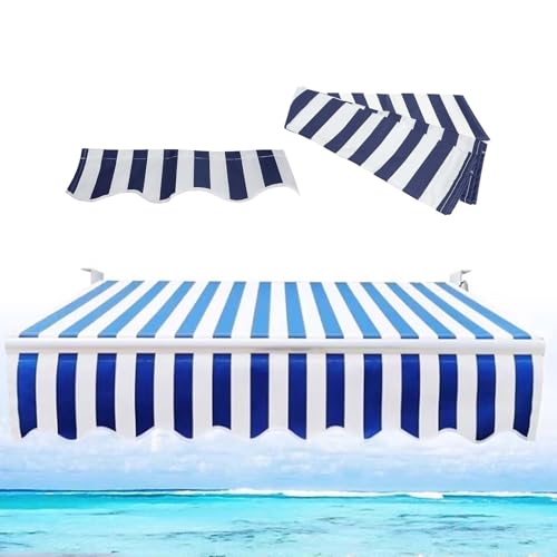 Tessuto di ricambio per tenda elettrica retrattile, impermeabile, in poliestere, per terrazze e balconi (5,5 x 3,5 m) – tende parasole per pergola