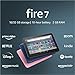 Certified Refurbished Amazon Fire 7 tablet, 7” display, 32 GB, 10 hours battery life, light and portable for entertainment at home or on-the-go, (2022 release), Rose