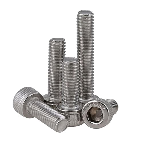 RUOHARD ソケットキャップスクリュー 六角頭左ねじ A2 ステンレス六角ボルト M4 M5 M6 M8 M10 M12(1pcs,M8x35)